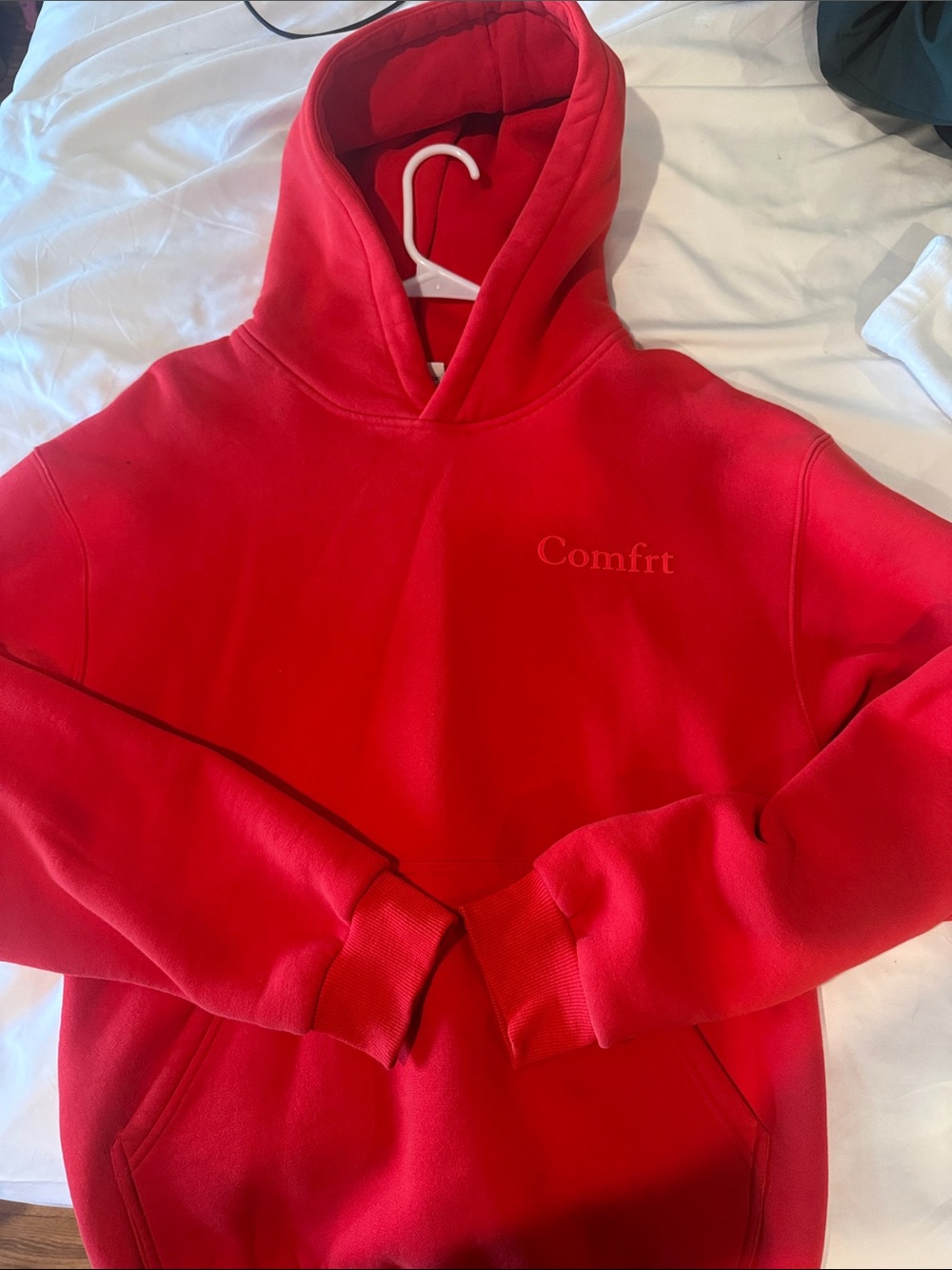 Comfrt Red Pullover Hoodie